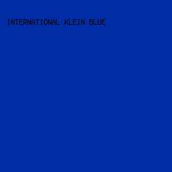 002CA6 - International Klein Blue color image preview