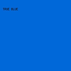 0068D7 - True Blue color image preview