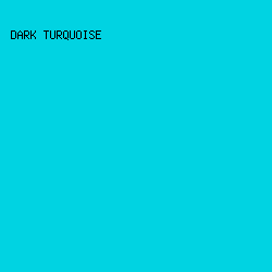 00D3E2 - Dark Turquoise color image preview