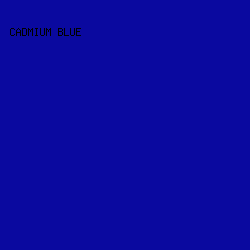 0A099F - Cadmium Blue color image preview