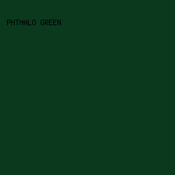 0B391E - Phthalo Green color image preview