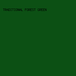 0C5014 - Traditional Forest Green color image preview