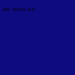 0E0B80 - Dark Imperial Blue color image preview