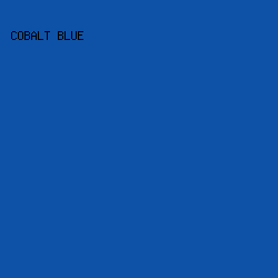 0E52A7 - Cobalt Blue color image preview