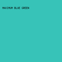 37C3B8 - Maximum Blue Green color image preview