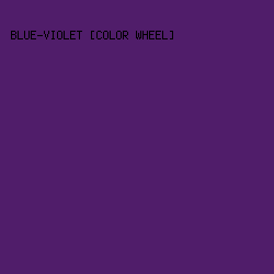 501D6A - Blue-Violet [Color Wheel] color image preview