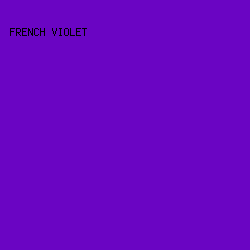 6A05C3 - French Violet color image preview