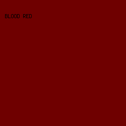 6F0000 - Blood Red color image preview