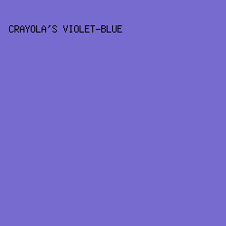 786BCF - Crayola's Violet-Blue color image preview