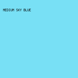 78E0F5 - Medium Sky Blue color image preview