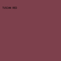 7D404C - Tuscan Red color image preview