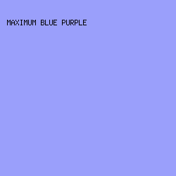9A9FFB - Maximum Blue Purple color image preview