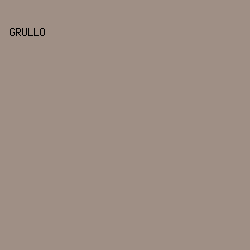 9F8F85 - Grullo color image preview