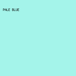 A4F4EA - Pale Blue color image preview