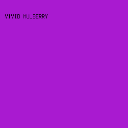 A91AD0 - Vivid Mulberry color image preview