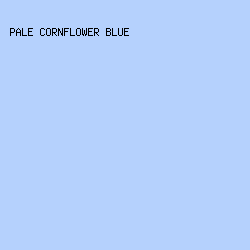 B5D1FD - Pale Cornflower Blue color image preview