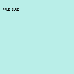 B9EEE8 - Pale Blue color image preview