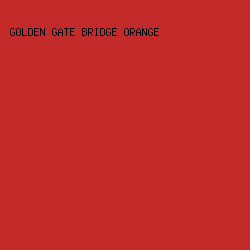 C32A2A - Golden Gate Bridge Orange color image preview
