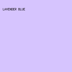 D6C4FE - Lavender Blue color image preview