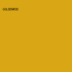 D9A716 - Goldenrod color image preview