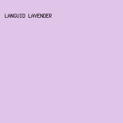 E1C5E9 - Languid Lavender color image preview
