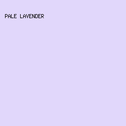 E1D7FB - Pale Lavender color image preview