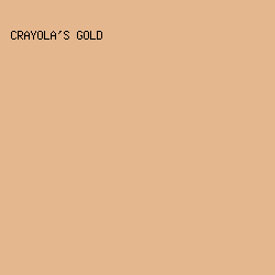 E4B78F - Crayola's Gold color image preview