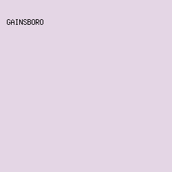 E4D6E5 - Gainsboro color image preview