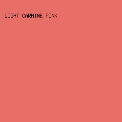 E86F68 - Light Carmine Pink color image preview
