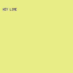 E8EC83 - Key Lime color image preview