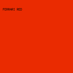 EA2B01 - Ferrari Red color image preview
