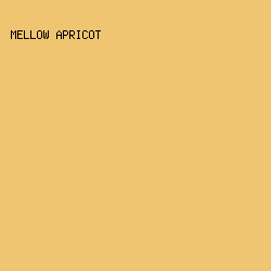 F0C571 - Mellow Apricot color image preview