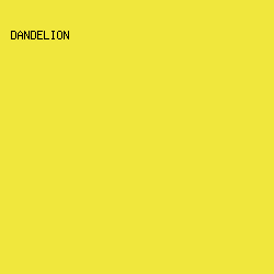 F0E73D - Dandelion color image preview