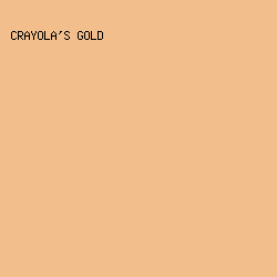 F1BE8C - Crayola's Gold color image preview