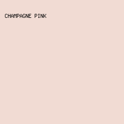 F1DBD3 - Champagne Pink color image preview