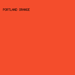 F44D2C - Portland Orange color image preview