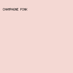 F4D8D3 - Champagne Pink color image preview