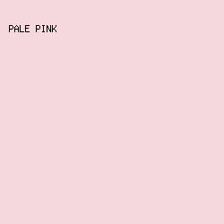 F4D8DD - Pale Pink color image preview