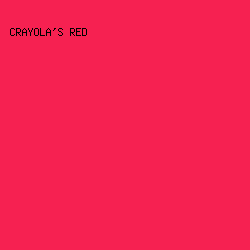 F62151 - Crayola's Red color image preview