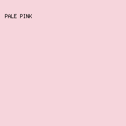 F6D5DC - Pale Pink color image preview
