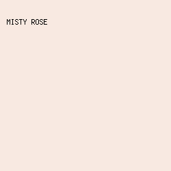 F8E9E1 - Misty Rose color image preview