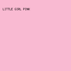 F9BAD2 - Little Girl Pink color image preview