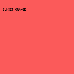 FB5A5A - Sunset Orange color image preview