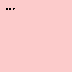 FCCBCB - Light Red color image preview