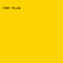 FDD403 - Cyber Yellow color image preview