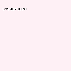 FEF0F5 - Lavender Blush color image preview