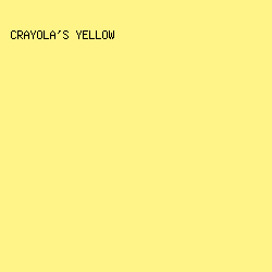 FEF487 - Crayola's Yellow color image preview