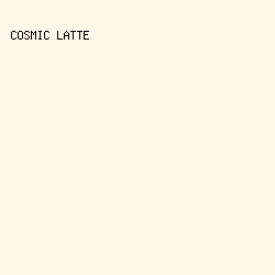 FEF8EB - Cosmic Latte color image preview