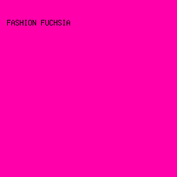 FF00AA - Fashion Fuchsia color image preview