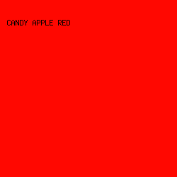 FF0801 - Candy Apple Red color image preview